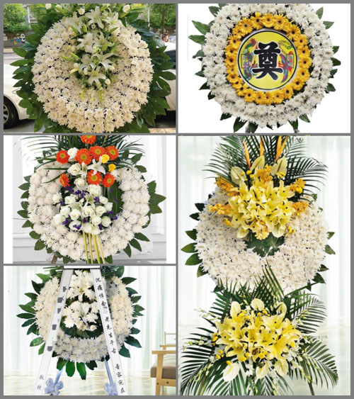 江西吉安吉水县丁江镇王背村花圈速递